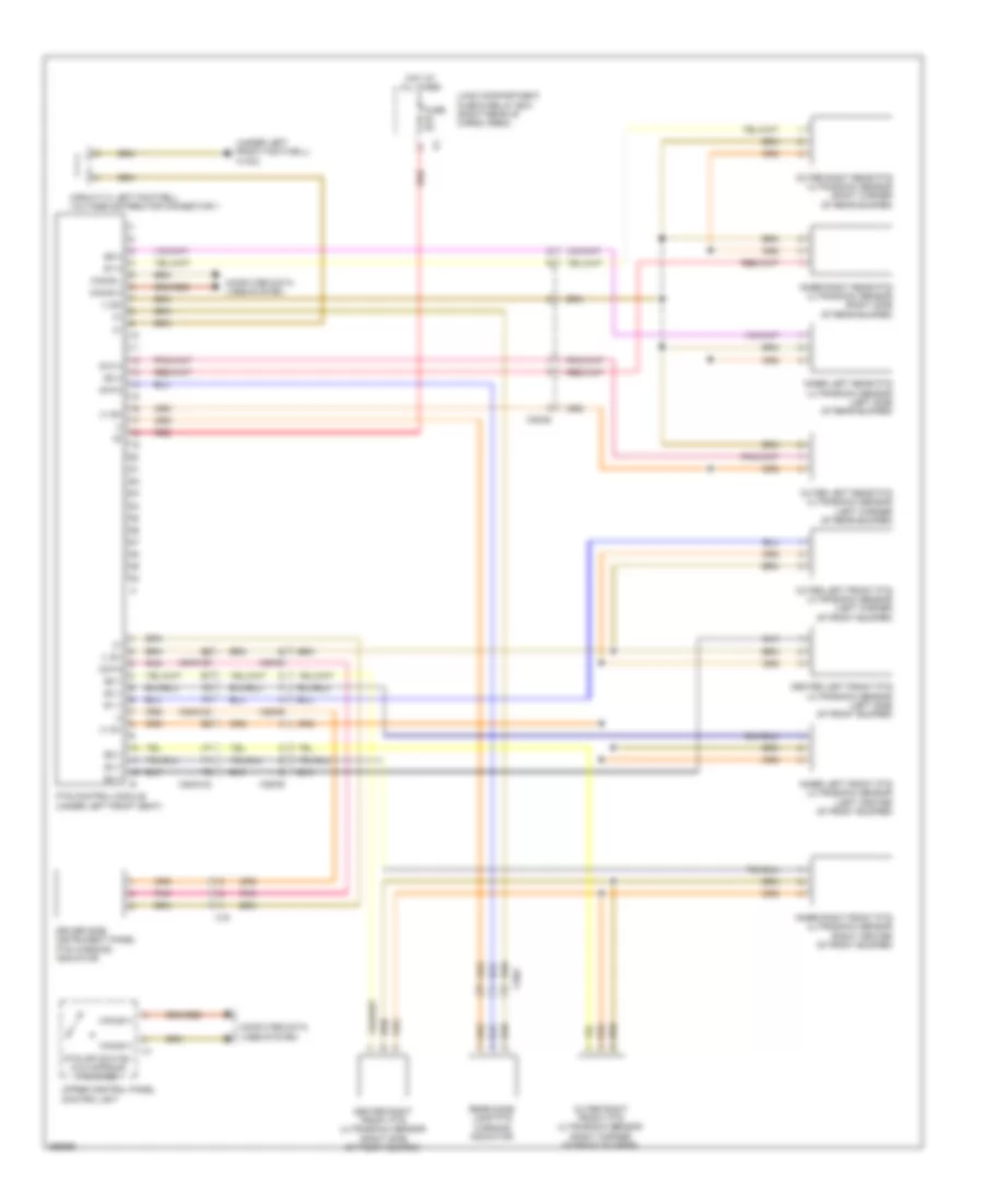 Parktronic Wiring Diagram for Mercedes-Benz ML550 2011