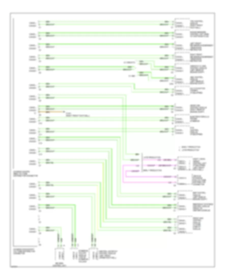 HighLow Bus Wiring Diagram (2 of 4) for Mercedes-Benz S550 2009