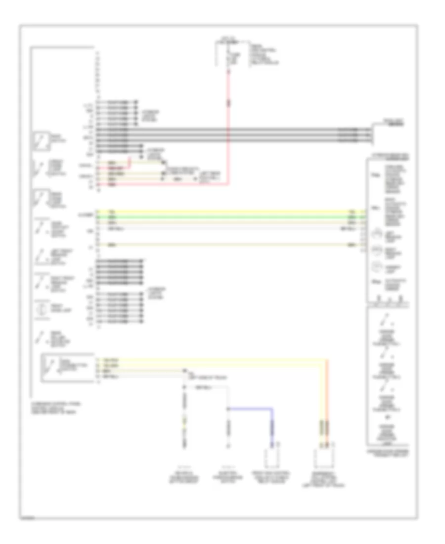 Overhead Console Wiring Diagram for Mercedes Benz S550 2009