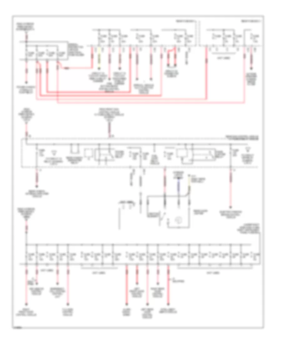 Power Distribution Wiring Diagram (2 of 4) for Mercedes-Benz S550 2009