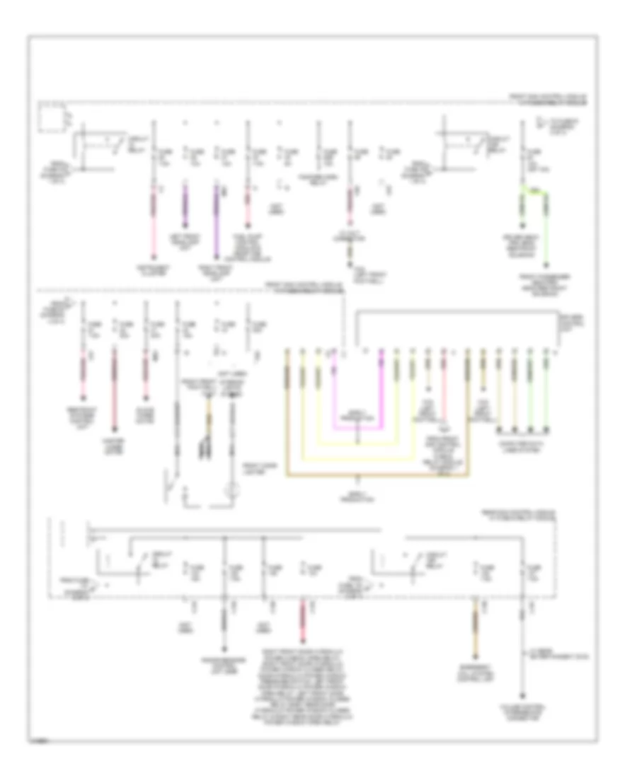 Power Distribution Wiring Diagram 4 of 4 for Mercedes Benz S550 2009