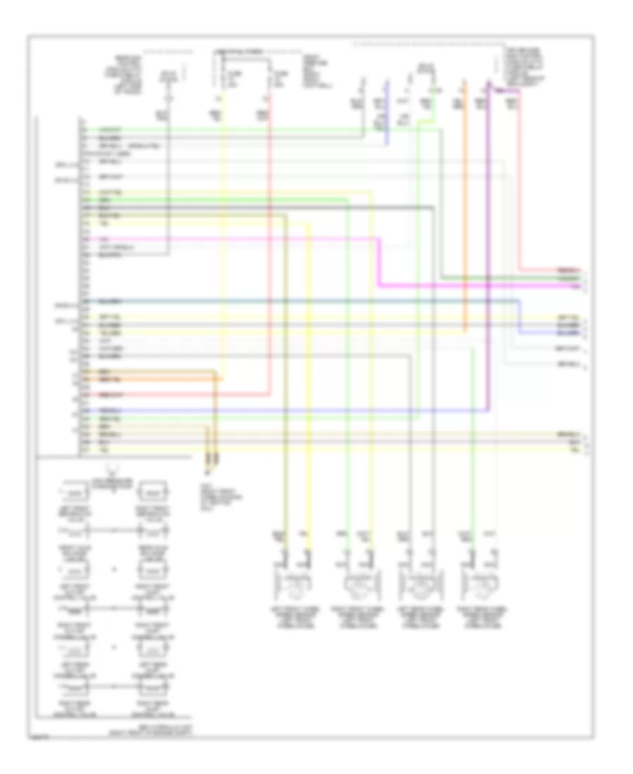 Anti lock Brakes Wiring Diagram for Mercedes Benz E320 2003