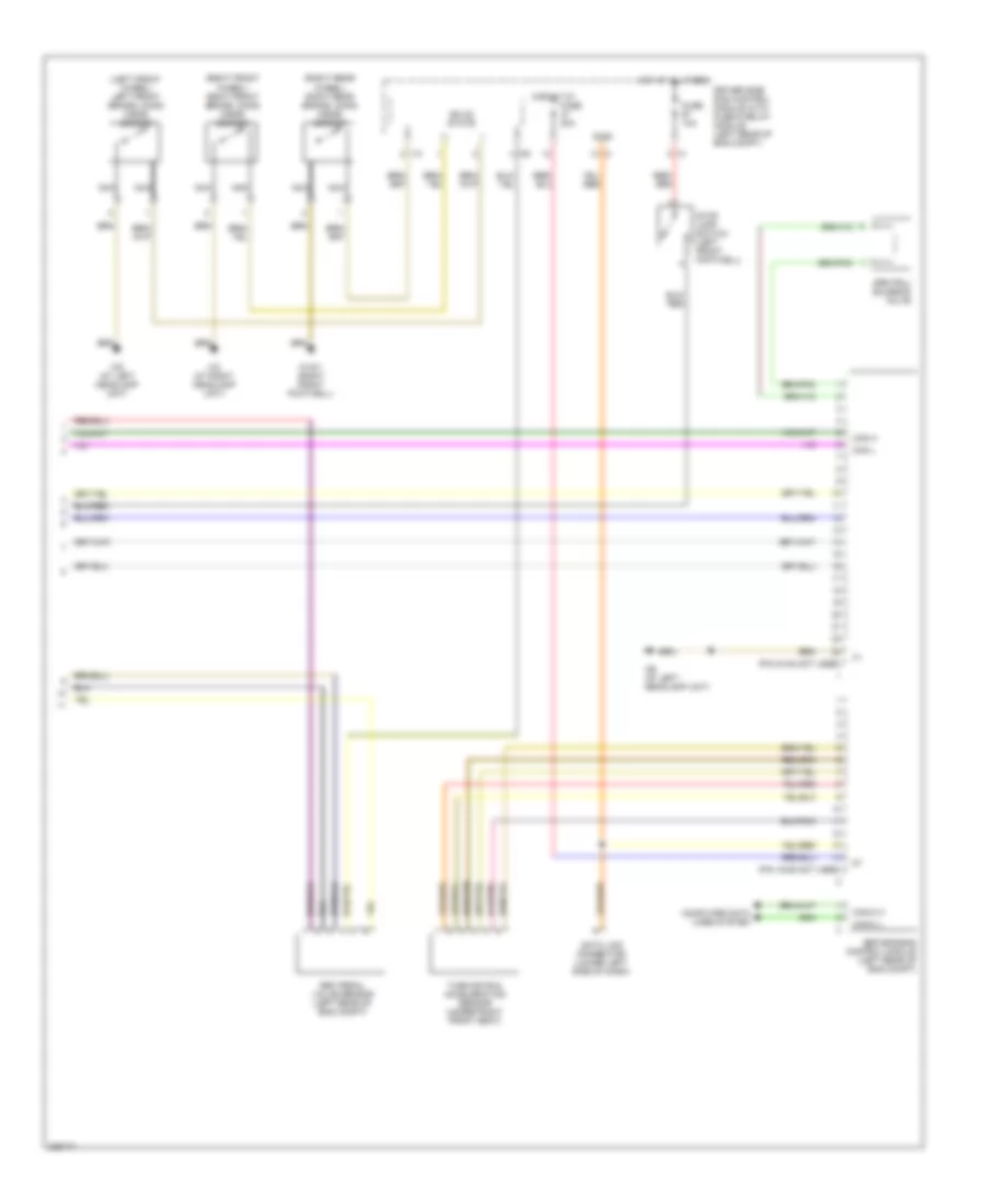 Anti-lock Brakes Wiring Diagram, Early Production for Mercedes-Benz E320 2003