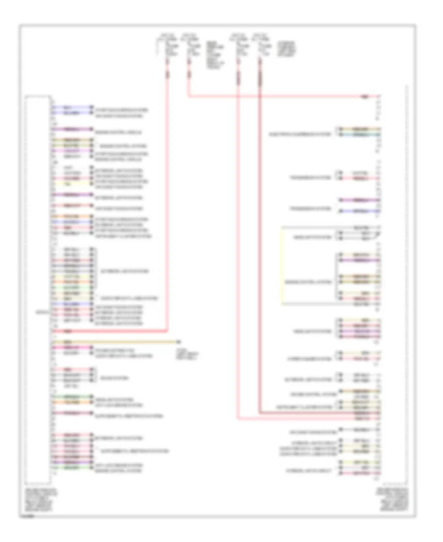 Drivers Side SAM Control Module Wiring Diagram (1 of 2) for Mercedes-Benz E320 2003