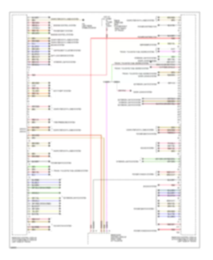 Rear SAM Control Module Wiring Diagram for Mercedes-Benz E320 2003