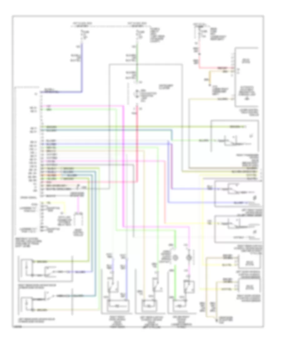 Supplemental Restraints Wiring Diagram, Wagon (1 of 2) for Mercedes-Benz E320 2003