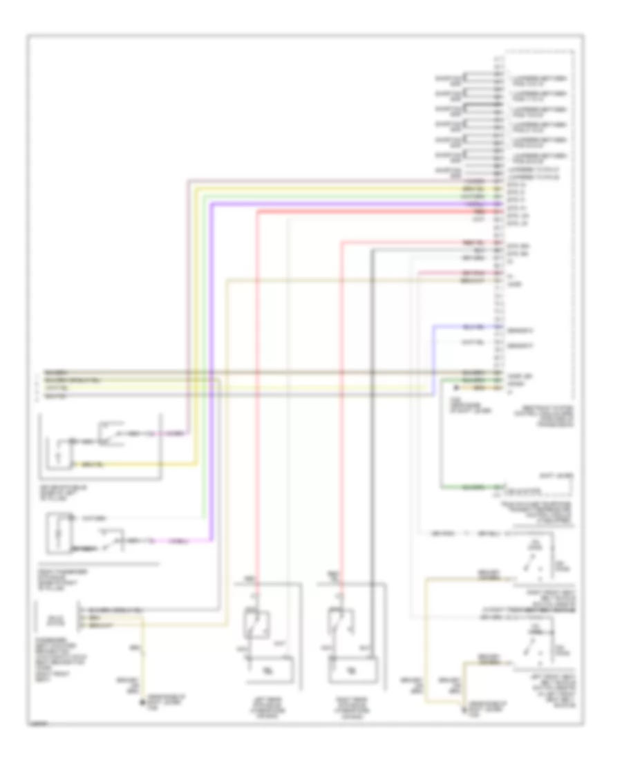 Supplemental Restraints Wiring Diagram Wagon 2 of 2 for Mercedes Benz E320 2003