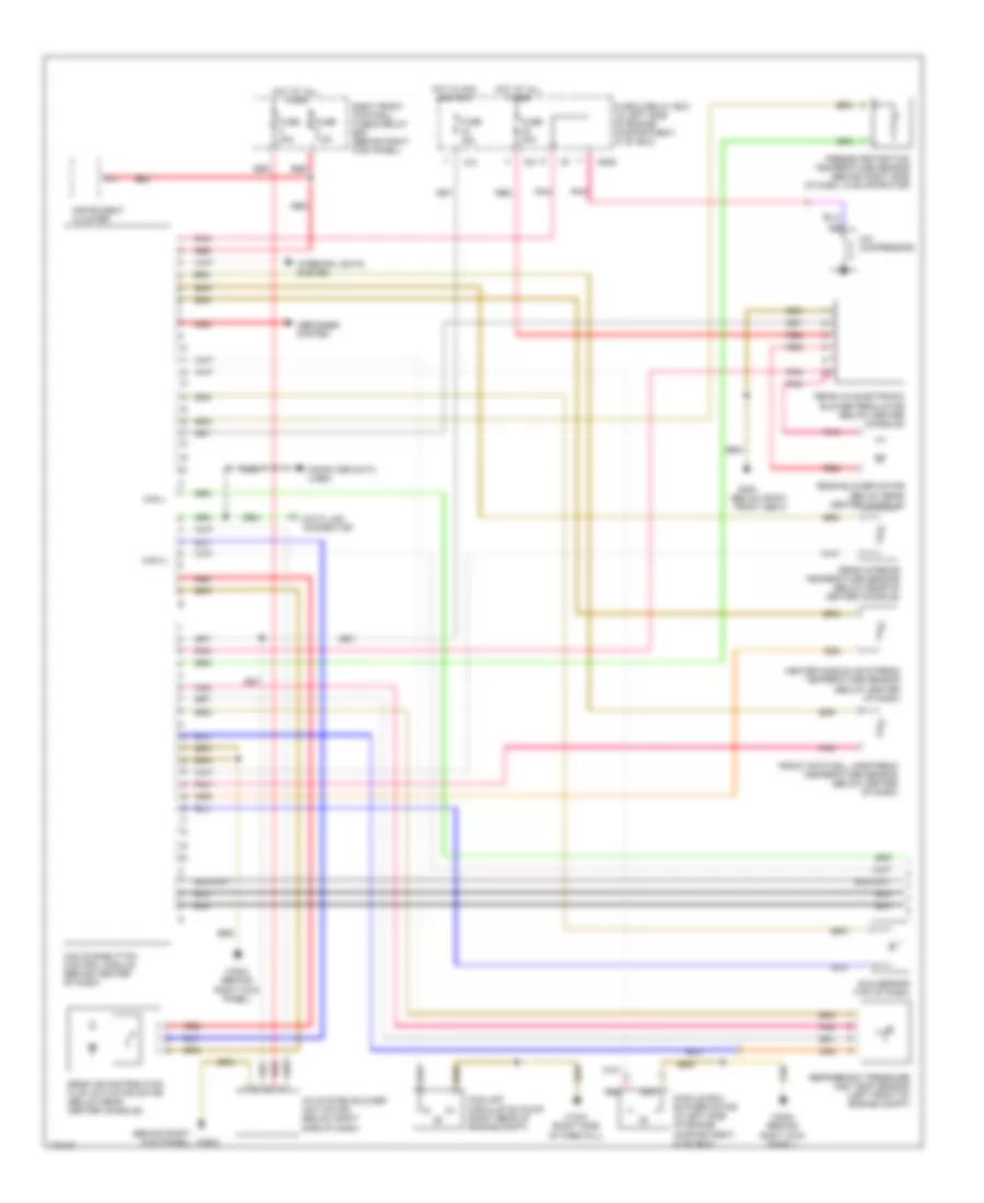 Automatic A C Wiring Diagram 1 of 2 for Mercedes Benz ML320 2002