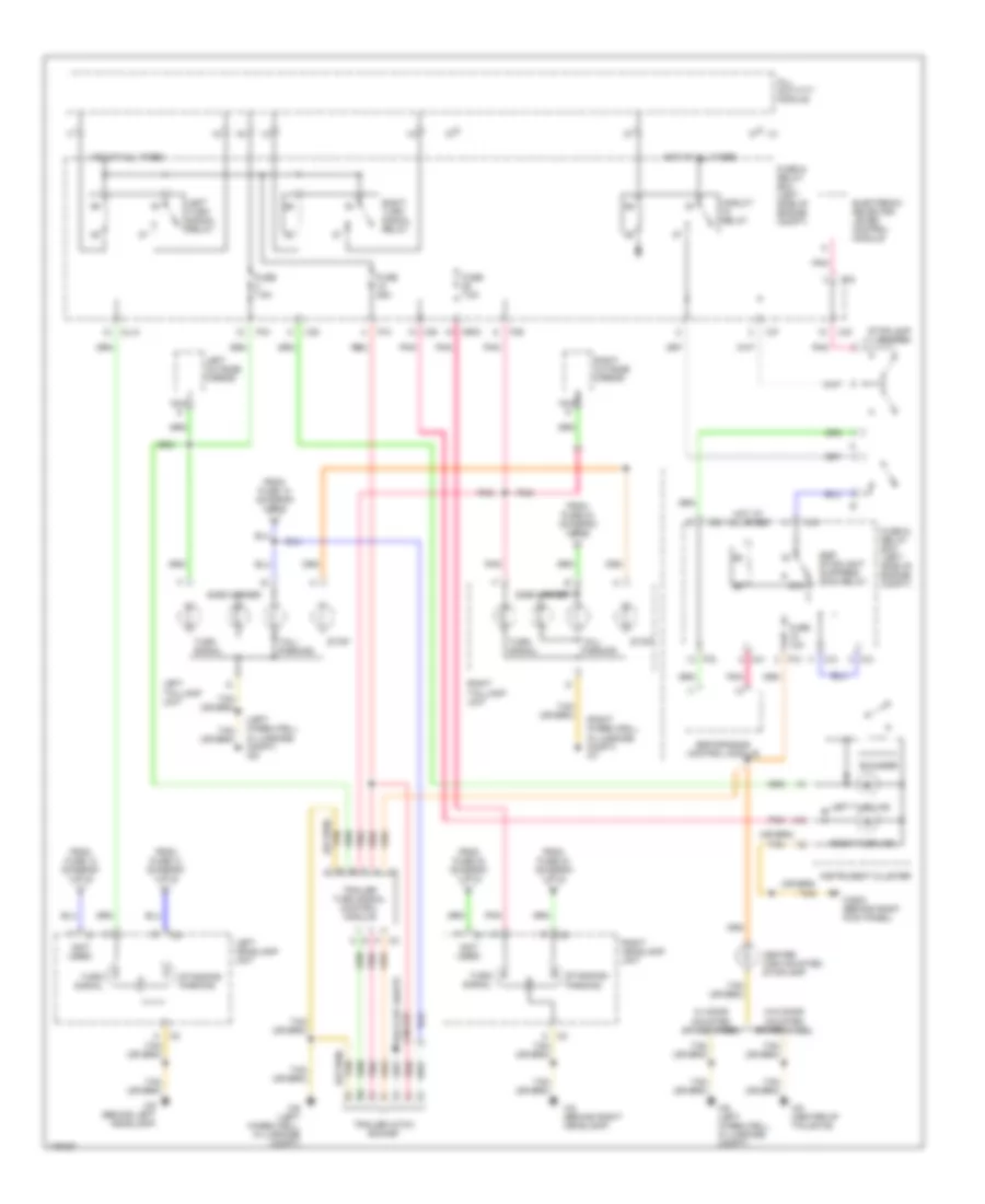 Exterior Lights Wiring Diagram 2 of 2 for Mercedes Benz ML320 2002