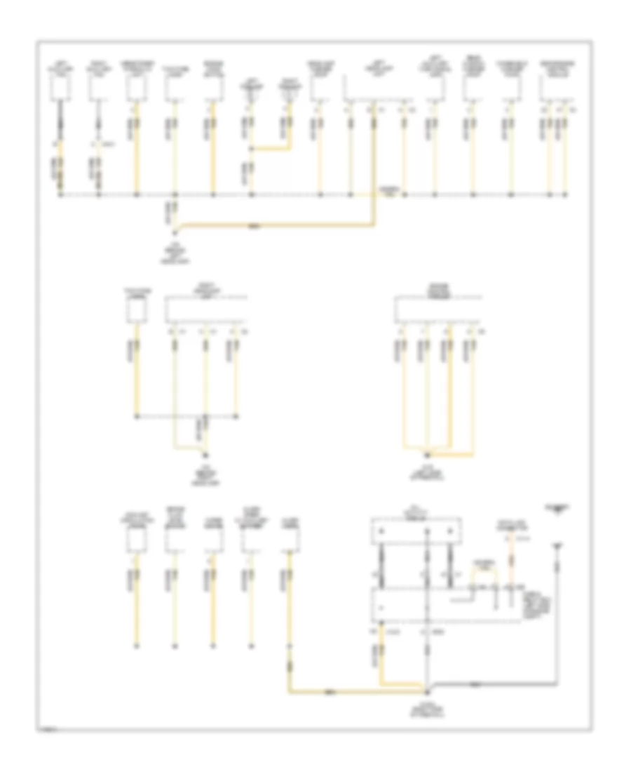 Ground Distribution Wiring Diagram 1 of 3 for Mercedes Benz ML320 2002