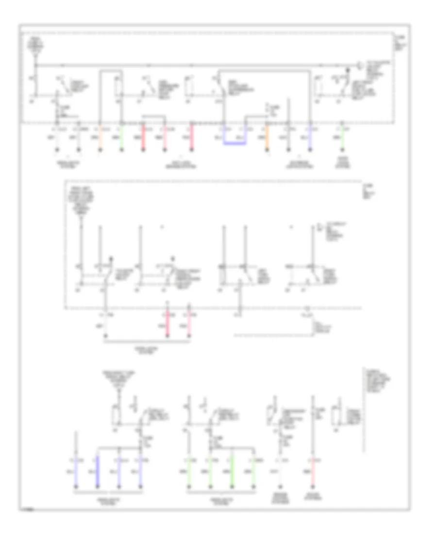 Power Distribution Wiring Diagram 3 of 4 for Mercedes Benz ML320 2002