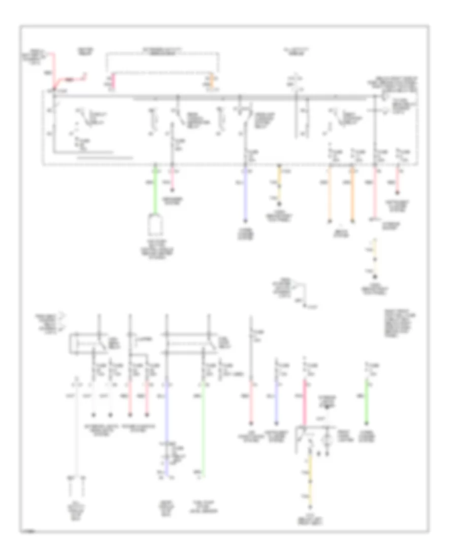 Power Distribution Wiring Diagram 4 of 4 for Mercedes Benz ML320 2002