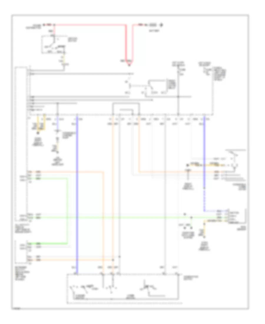 Front Wiper Washer Wiring Diagram for Mercedes Benz ML320 2002