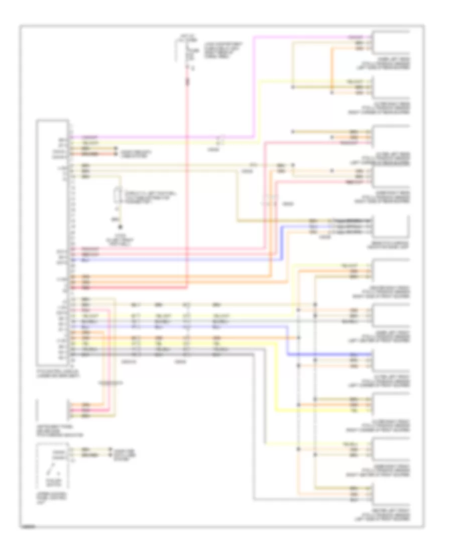 Parktronic Wiring Diagram for Mercedes Benz R350 4Matic 2011