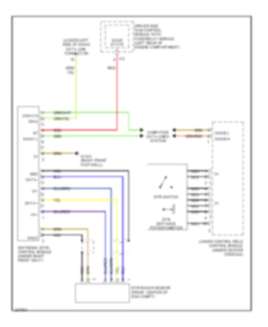 Electronic AcceleratorCruiseIdle Speed Control Wiring Diagram, Early Production for Mercedes-Benz E320 4Matic 2003
