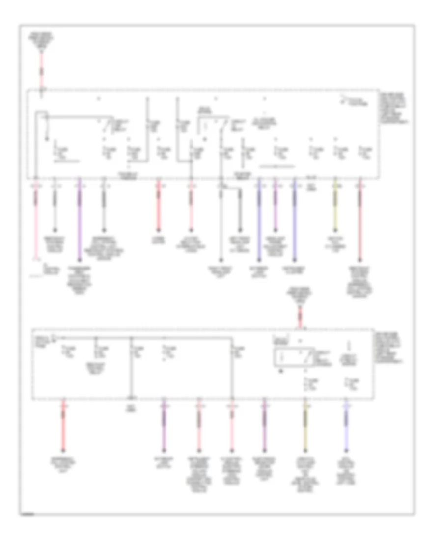 Power Distribution Wiring Diagram (2 of 3) for Mercedes-Benz E320 4Matic 2003