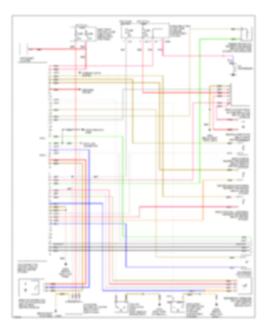 Automatic A C Wiring Diagram 1 of 2 for Mercedes Benz ML500 2002