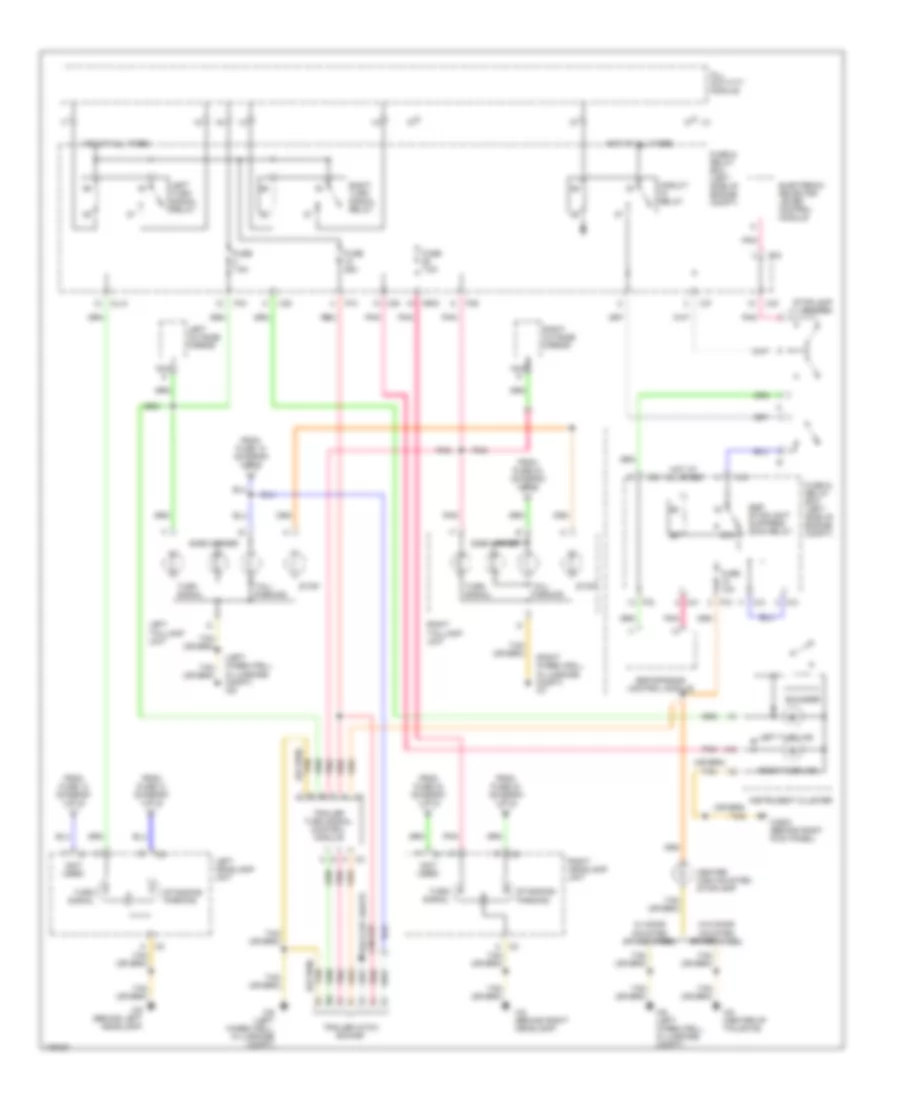 Exterior Lights Wiring Diagram 2 of 2 for Mercedes Benz ML500 2002