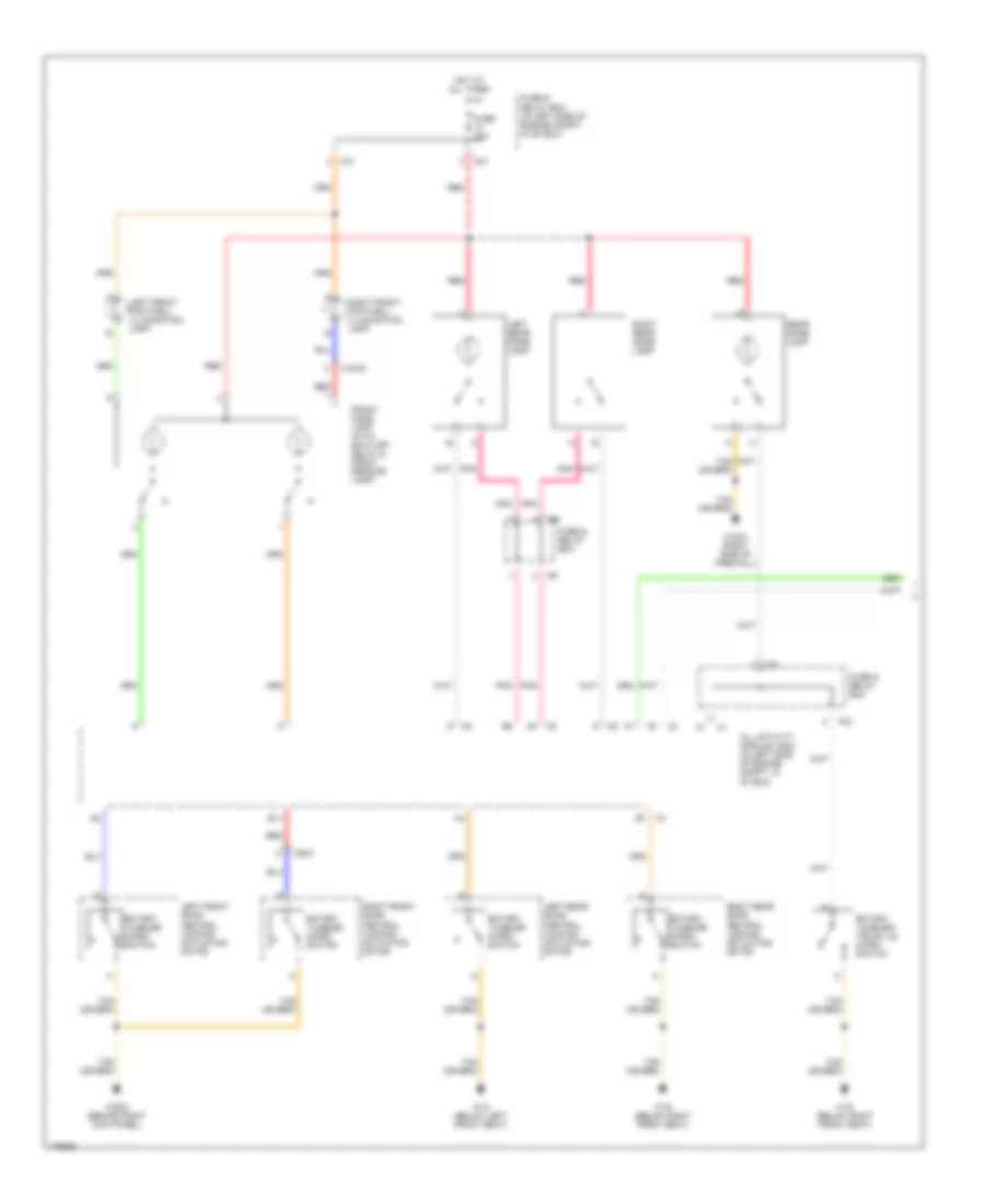 Courtesy Lamps Wiring Diagram 1 of 2 for Mercedes Benz ML500 2002