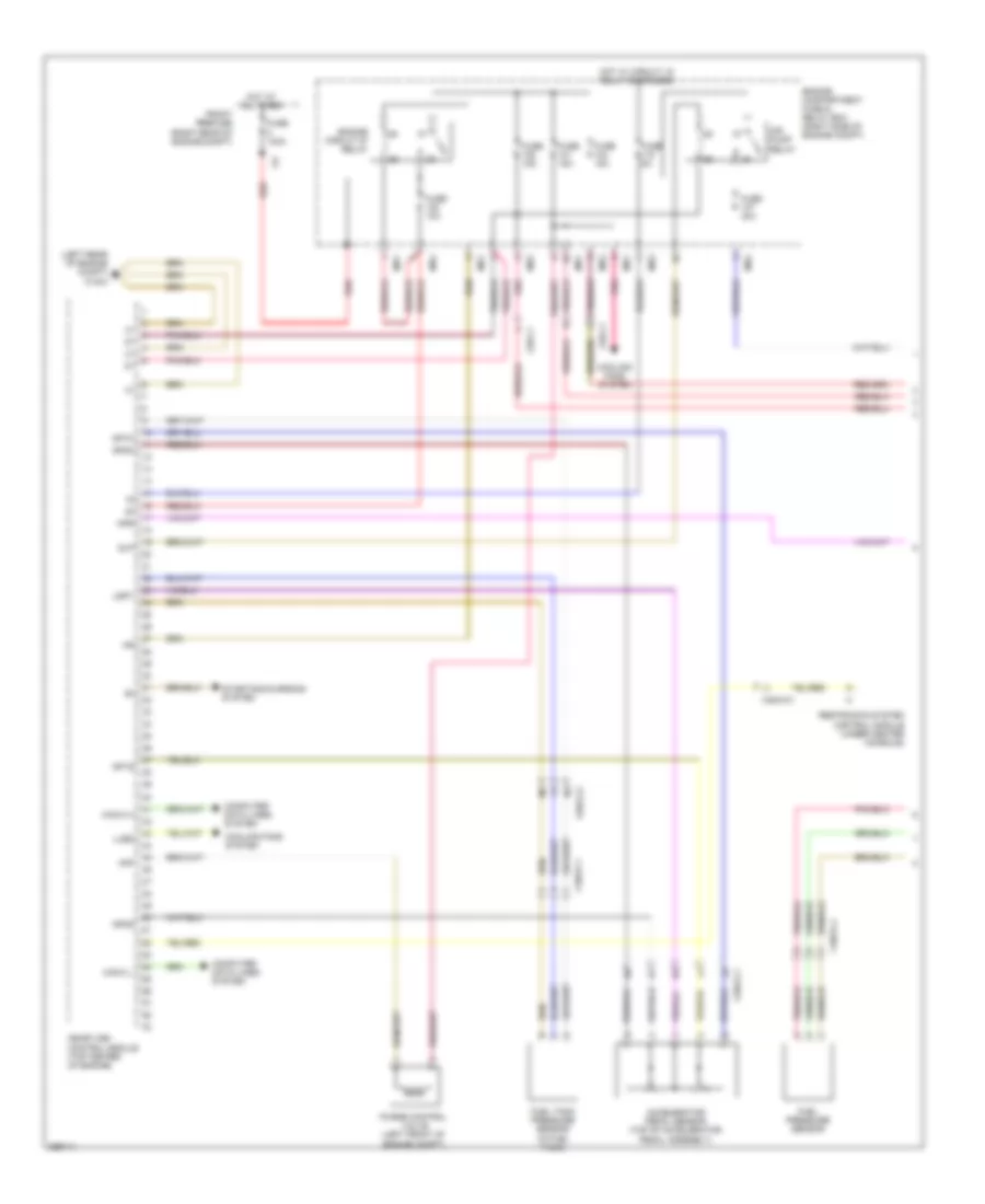 3.5L, Engine Performance Wiring Diagram (1 of 4) for Mercedes-Benz R350 BlueTEC 2011