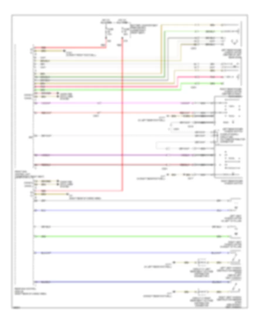 Power Windows Wiring Diagram 2 of 2 for Mercedes Benz R350 BlueTEC 2011