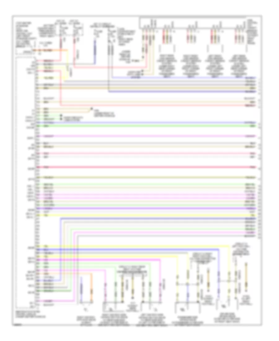 Supplemental Restraint Wiring Diagram (1 of 3) for Mercedes-Benz R350 BlueTEC 2011