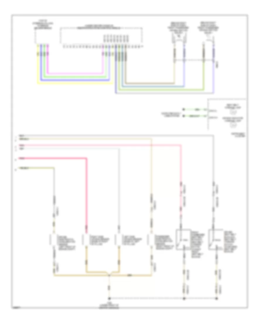 Supplemental Restraint Wiring Diagram 3 of 3 for Mercedes Benz R350 BlueTEC 2011