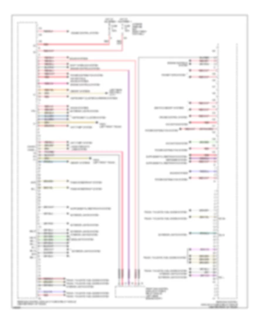 Rear SAM Control Module Wiring Diagram for Mercedes Benz S550 4Matic 2012