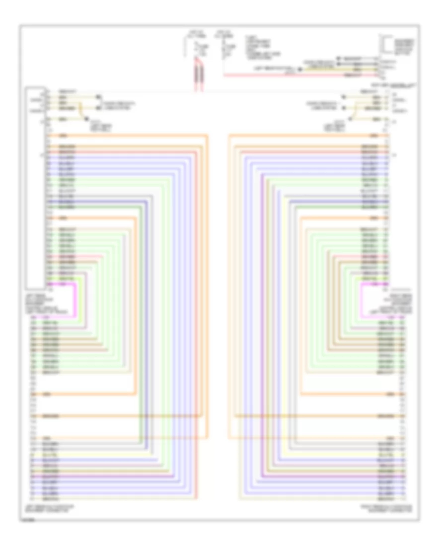 Rear Multicontour Backrest Wiring Diagram for Mercedes-Benz S550 4Matic 2012