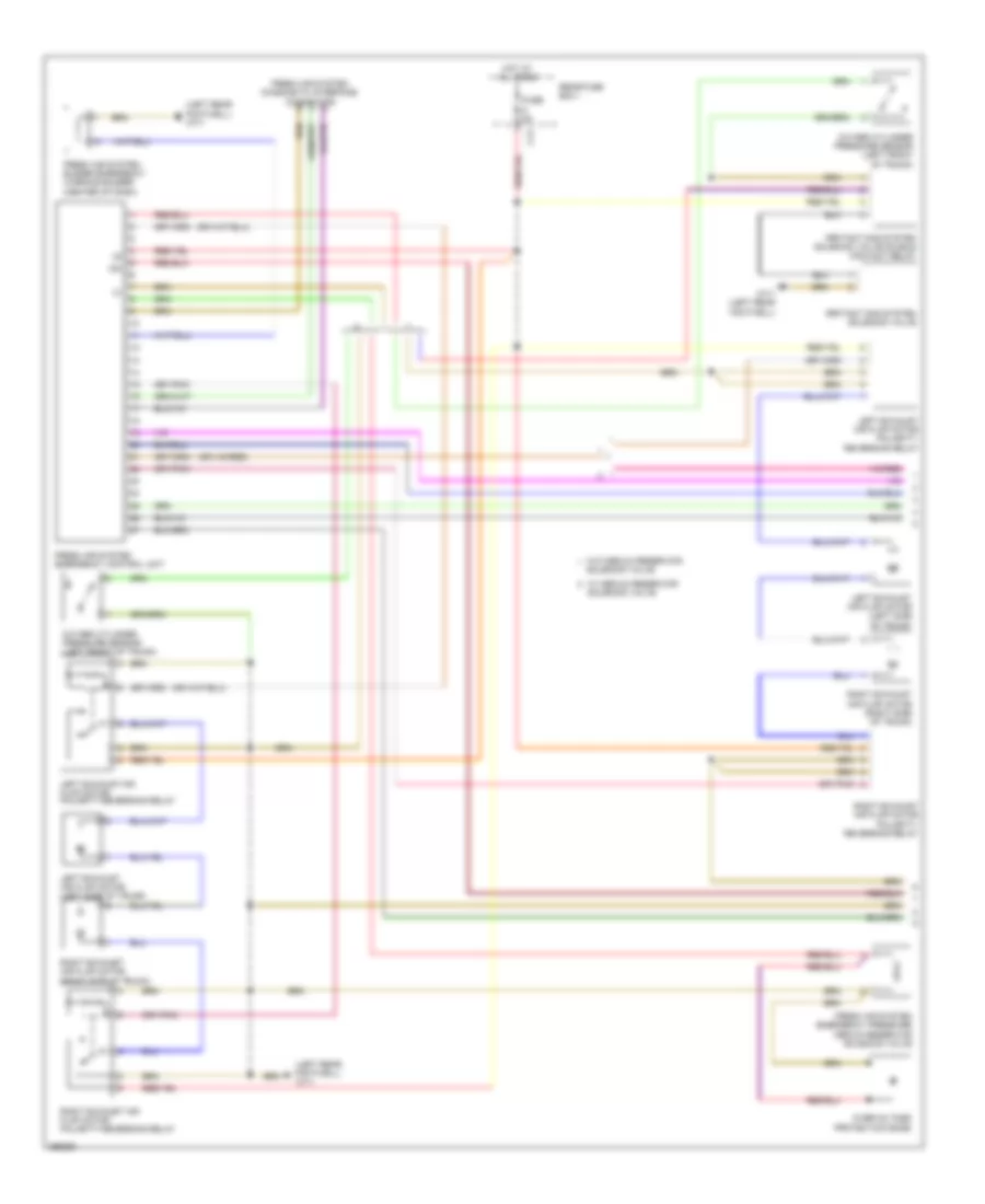 Fresh Air Emergency System Wiring Diagram (1 of 2) for Mercedes-Benz S400 2011