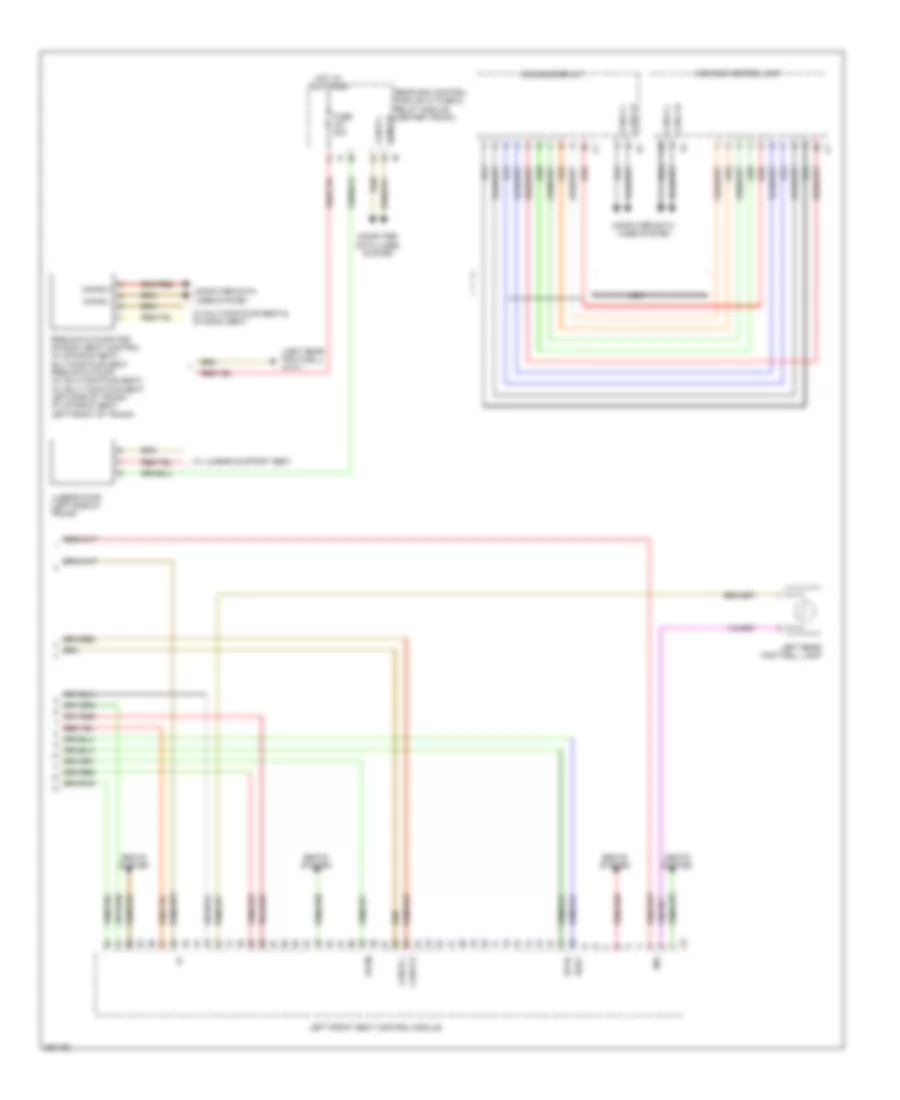 Drivers Memory Seat Wiring Diagram (3 of 3) for Mercedes-Benz S400 2011