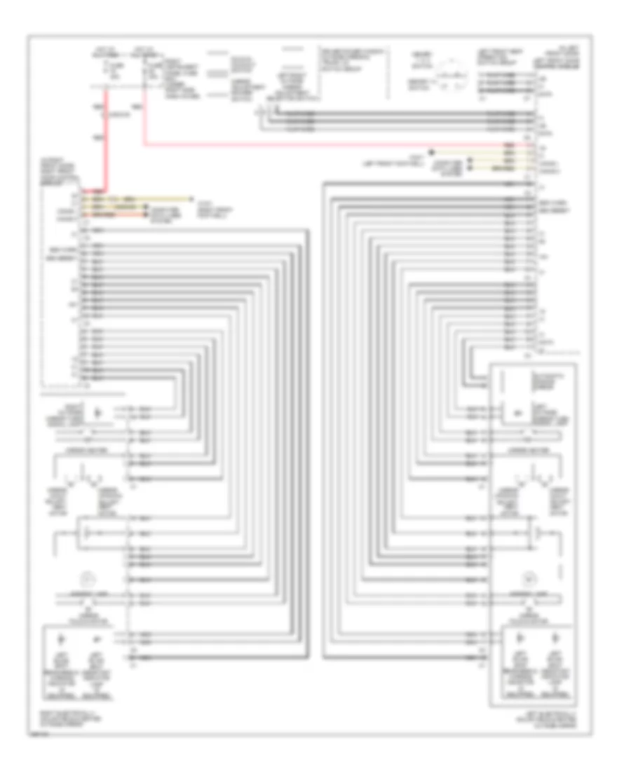 Memory Mirrors Wiring Diagram for Mercedes-Benz S400 2011