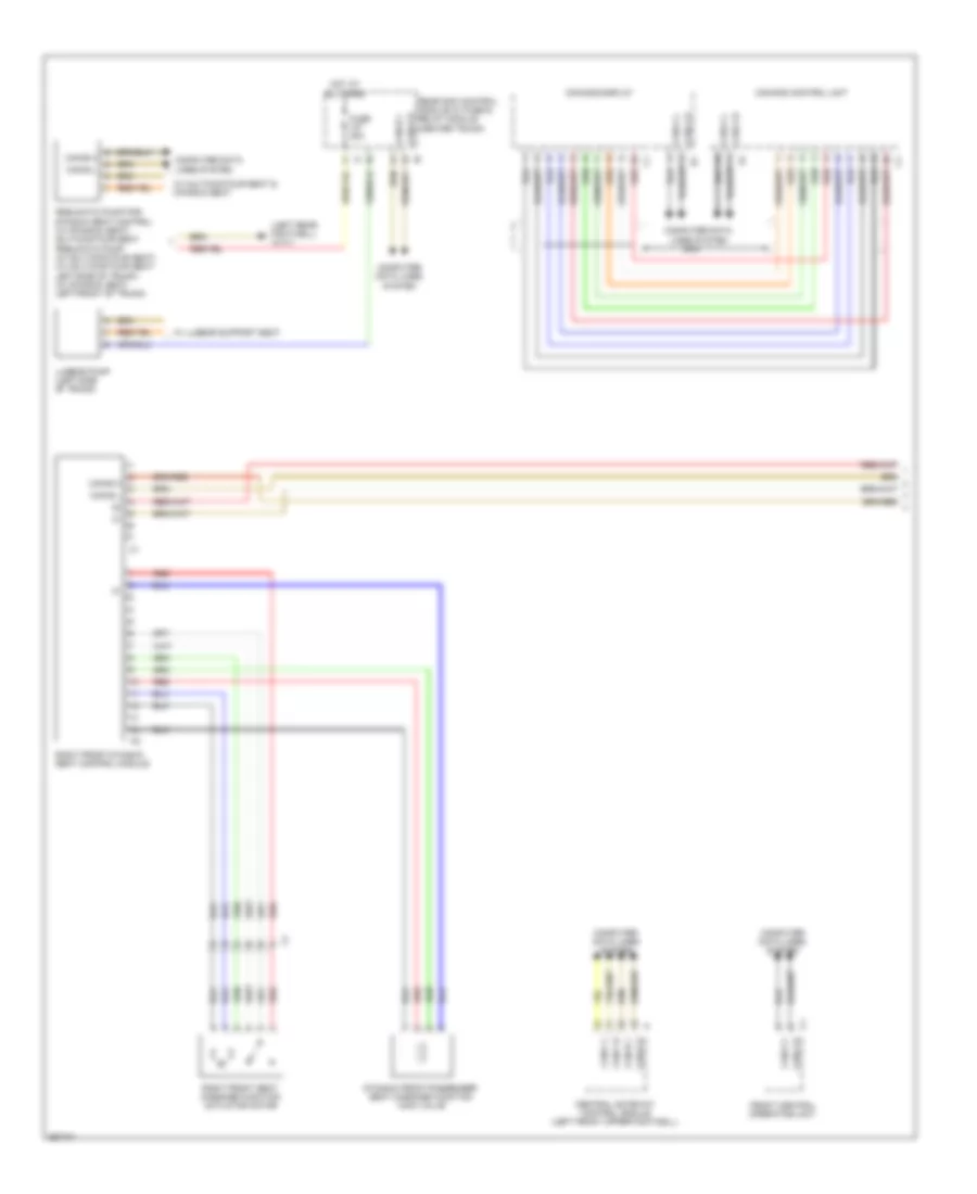 Passengers Memory Seat Wiring Diagram (1 of 3) for Mercedes-Benz S400 2011