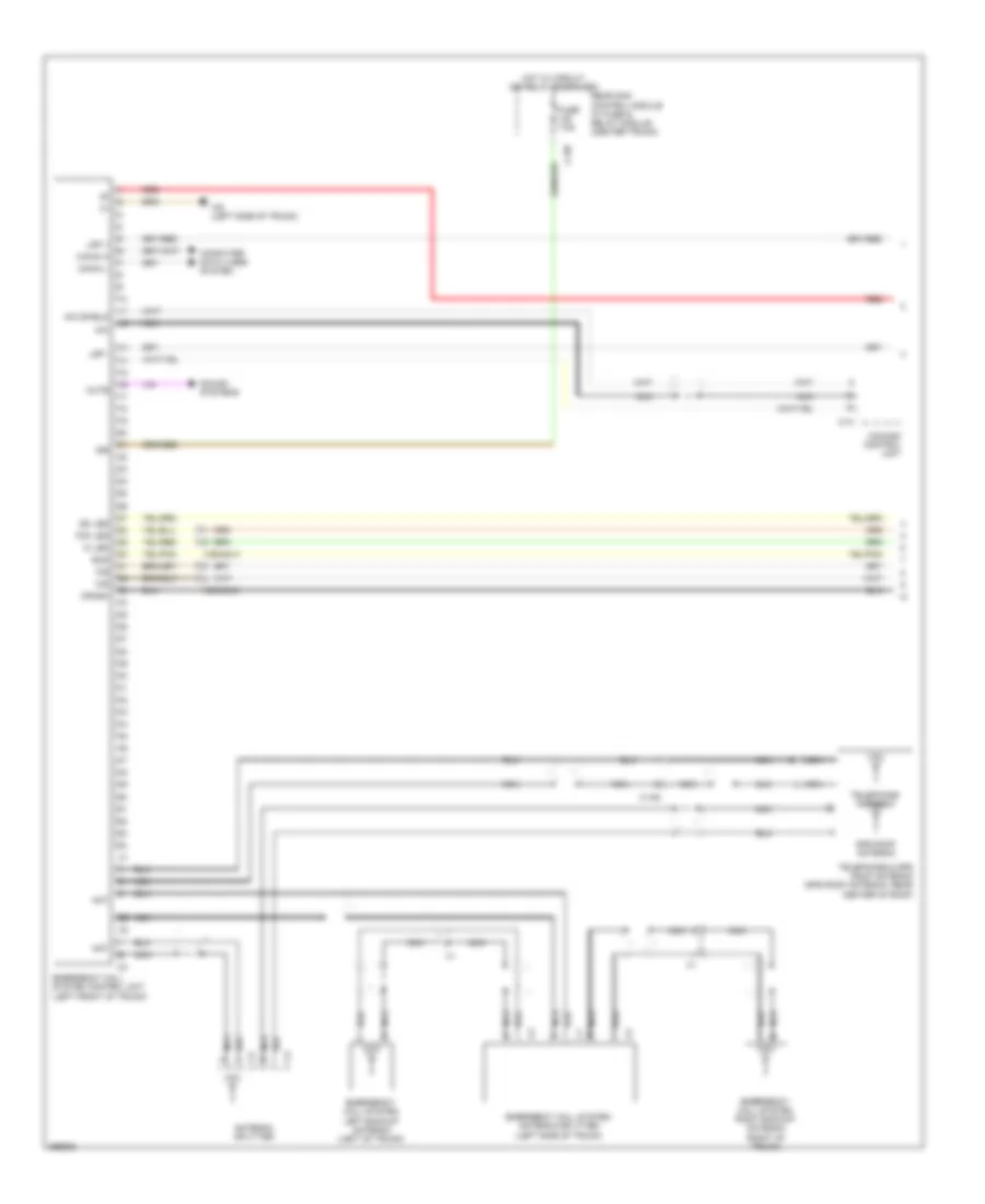 Emergency Call Wiring Diagram (1 of 2) for Mercedes-Benz S400 2011