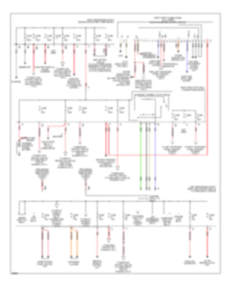 Power Distribution Wiring Diagram 1 of 4 for Mercedes Benz S400 2011