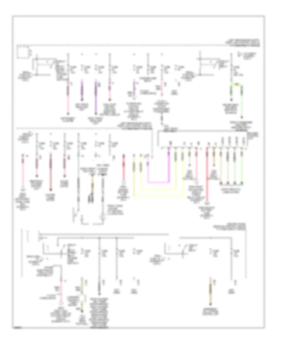 Power Distribution Wiring Diagram 4 of 4 for Mercedes Benz S400 2011