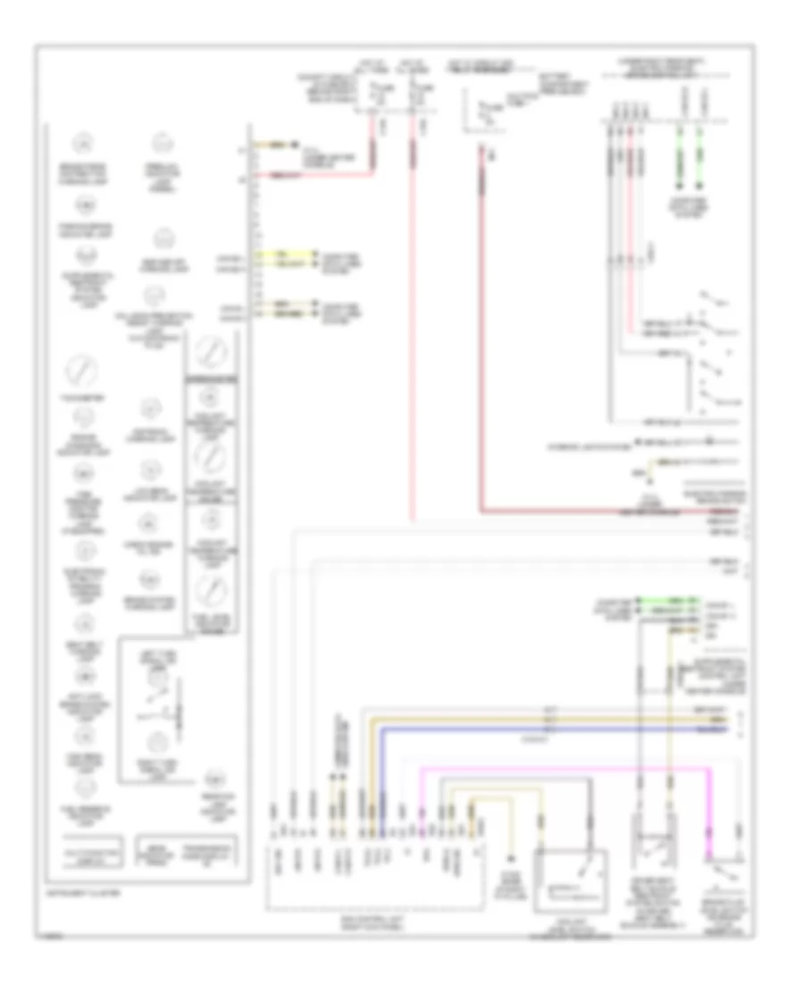 Instrument Cluster Wiring Diagram (1 of 2) for Mercedes-Benz ML550 2013