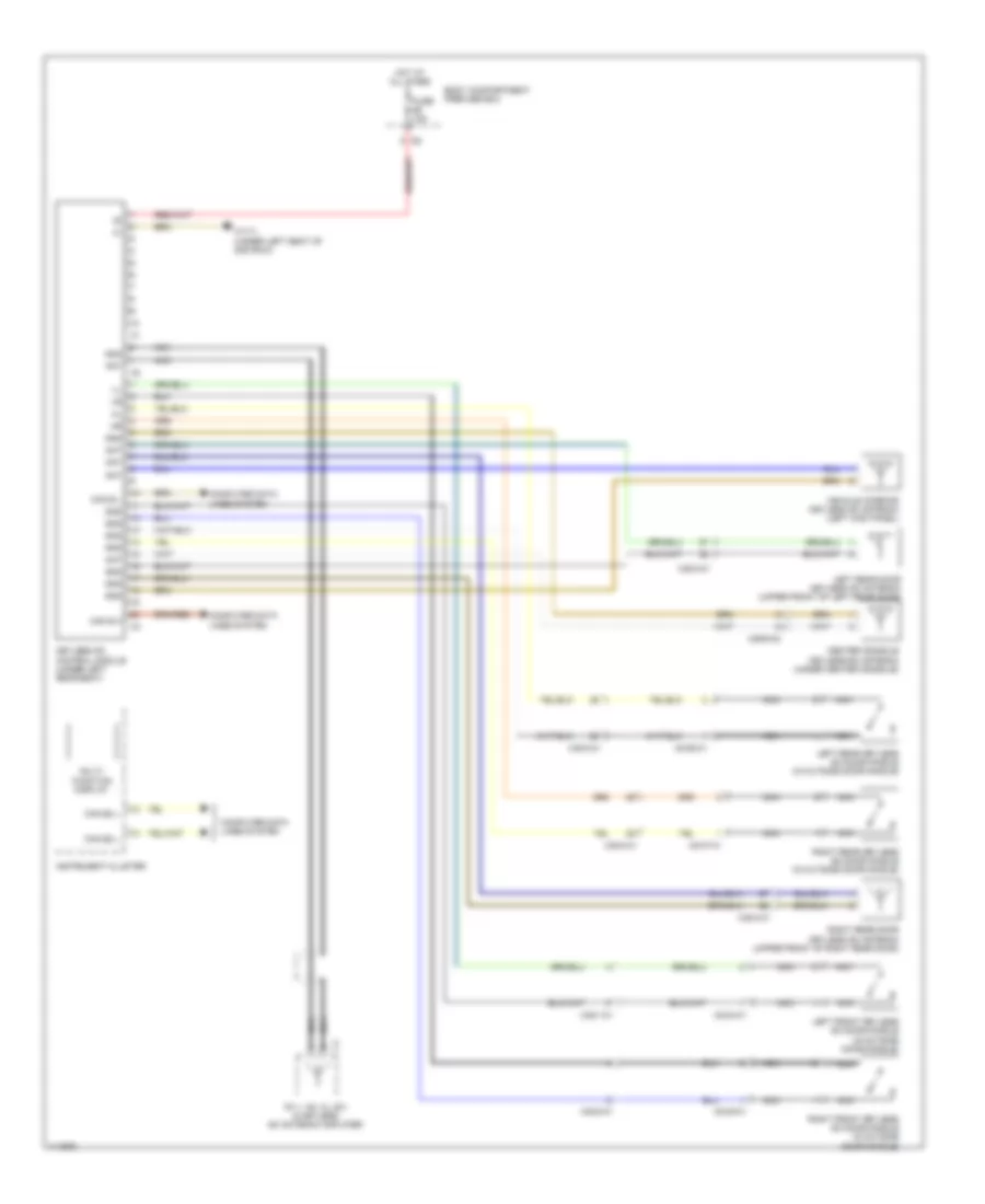 Keyless Go System Wiring Diagram for Mercedes-Benz ML550 2013