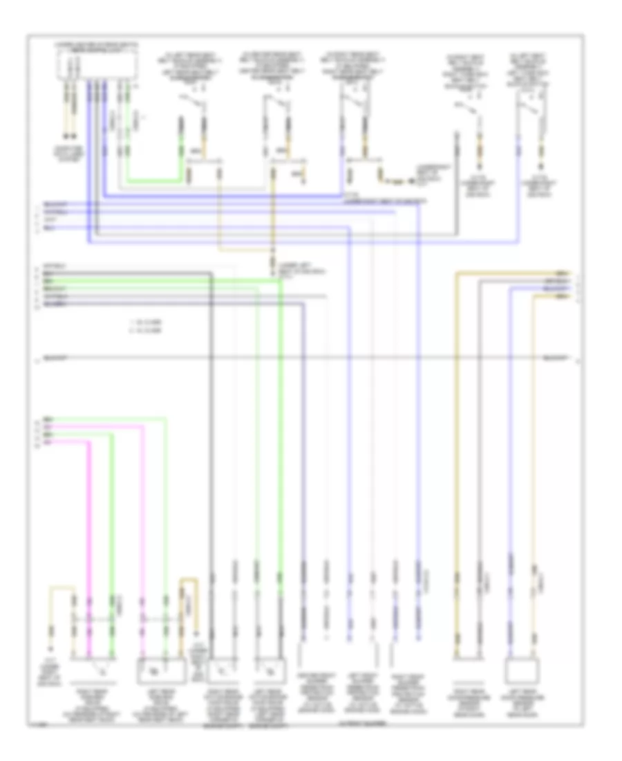 Supplemental Restraint Wiring Diagram (2 of 4) for Mercedes-Benz ML550 2013