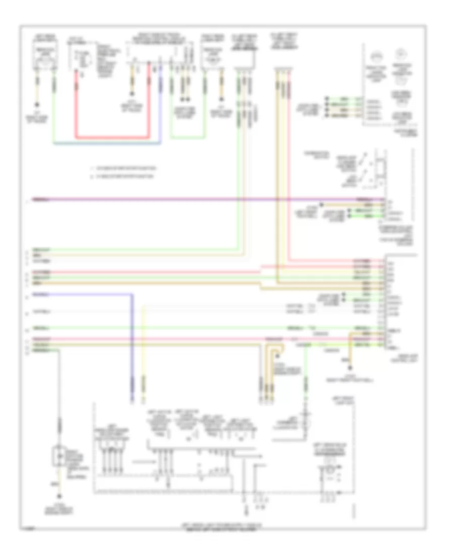 Headlights Wiring Diagram, with Xenon Lamps (2 of 2) for Mercedes-Benz C250 2013