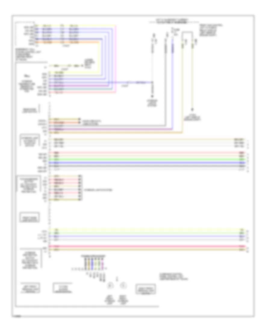 Overhead Console Wiring Diagram, with Sunroof (1 of 2) for Mercedes-Benz C250 2013