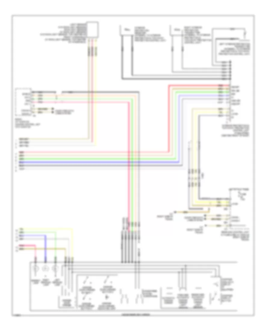 Overhead Console Wiring Diagram, with Sunroof (2 of 2) for Mercedes-Benz C250 2013