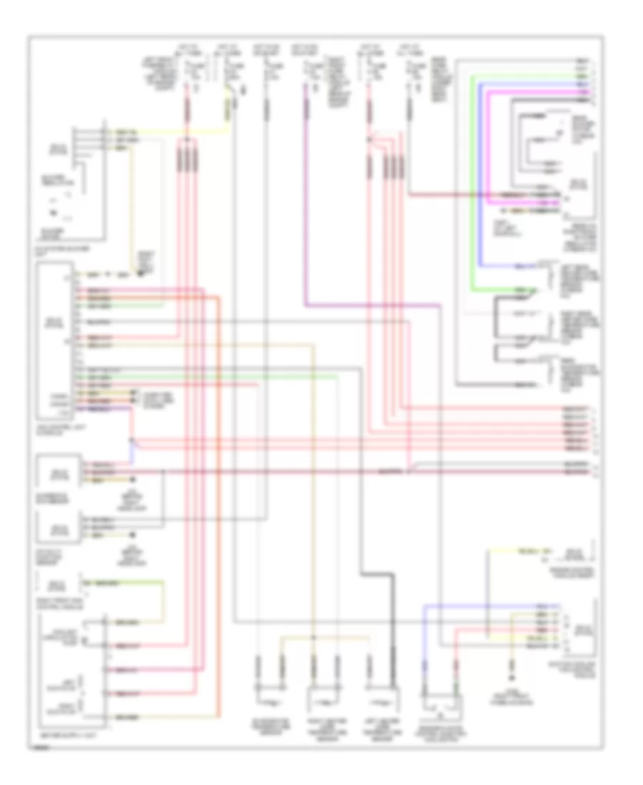 Automatic A C Wiring Diagram 1 of 2 for Mercedes Benz S430 2002
