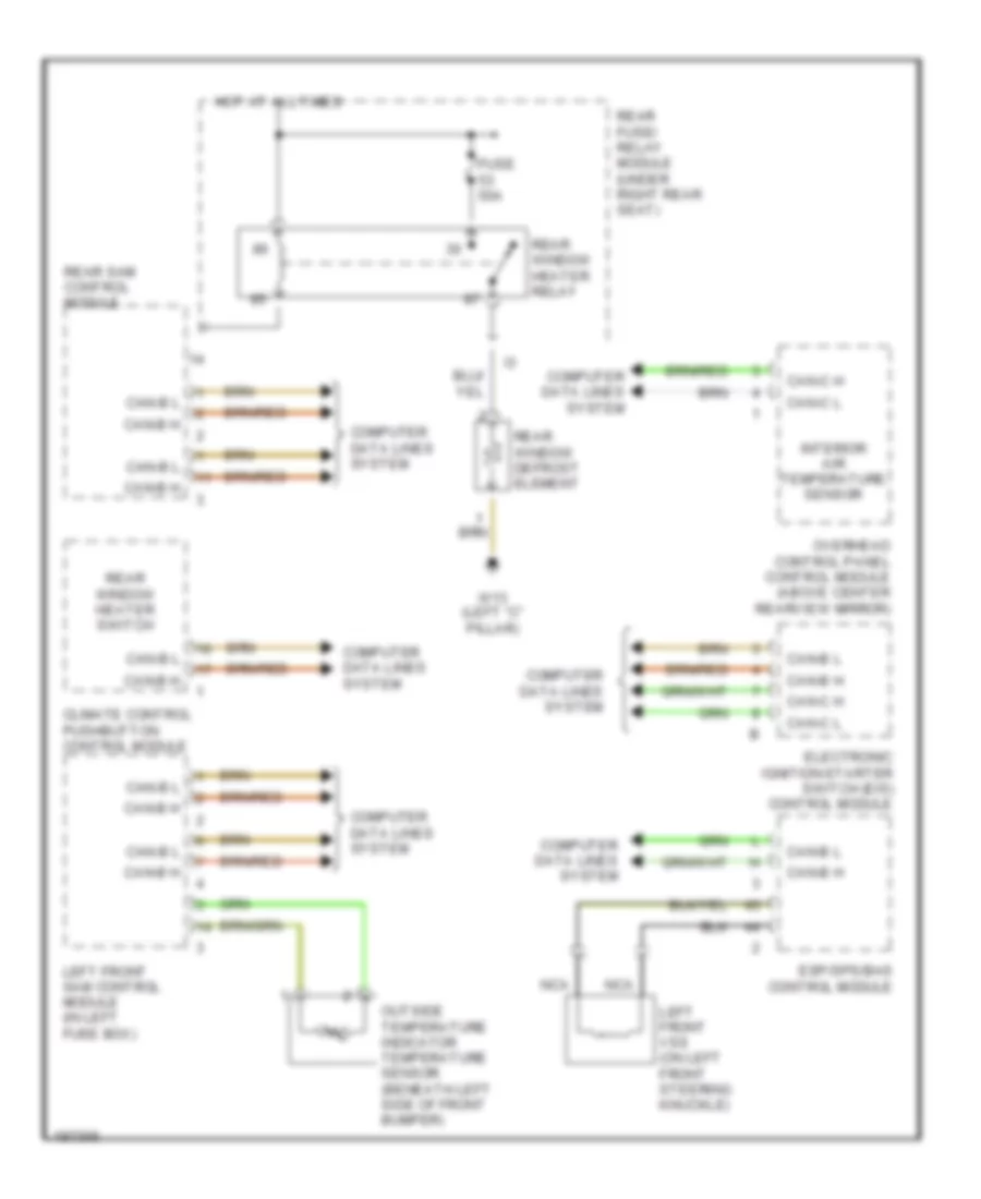 Defoggers Wiring Diagram for Mercedes Benz S430 2002