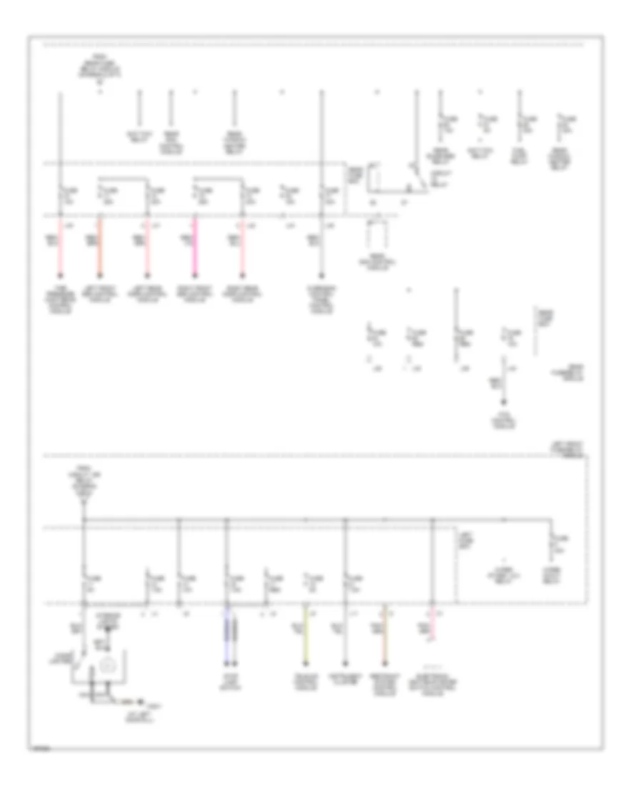 Power Distribution Wiring Diagram 3 of 4 for Mercedes Benz S430 2002