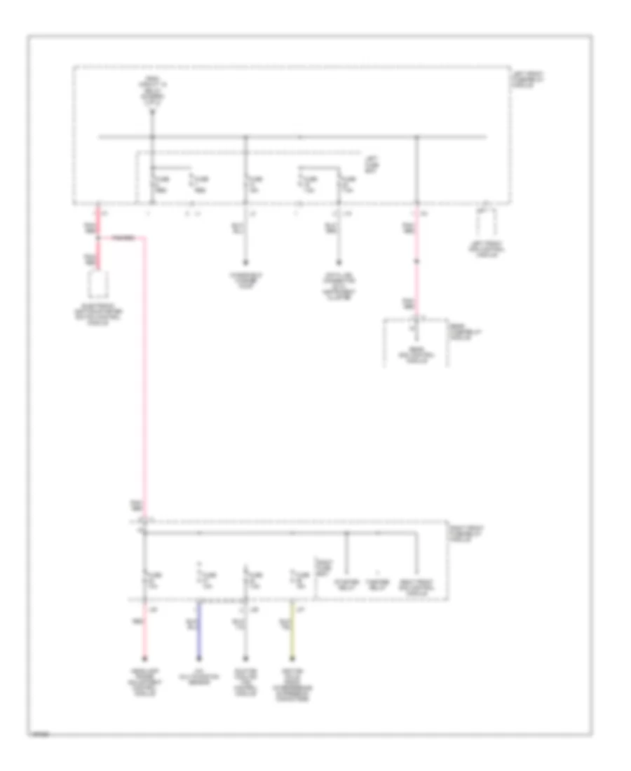 Power Distribution Wiring Diagram 4 of 4 for Mercedes Benz S430 2002