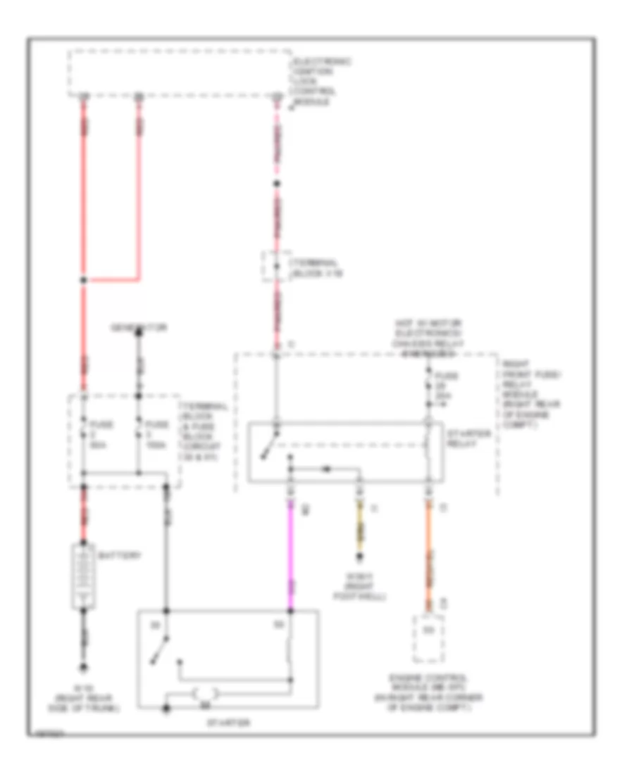 Starting Wiring Diagram for Mercedes Benz S500 2002