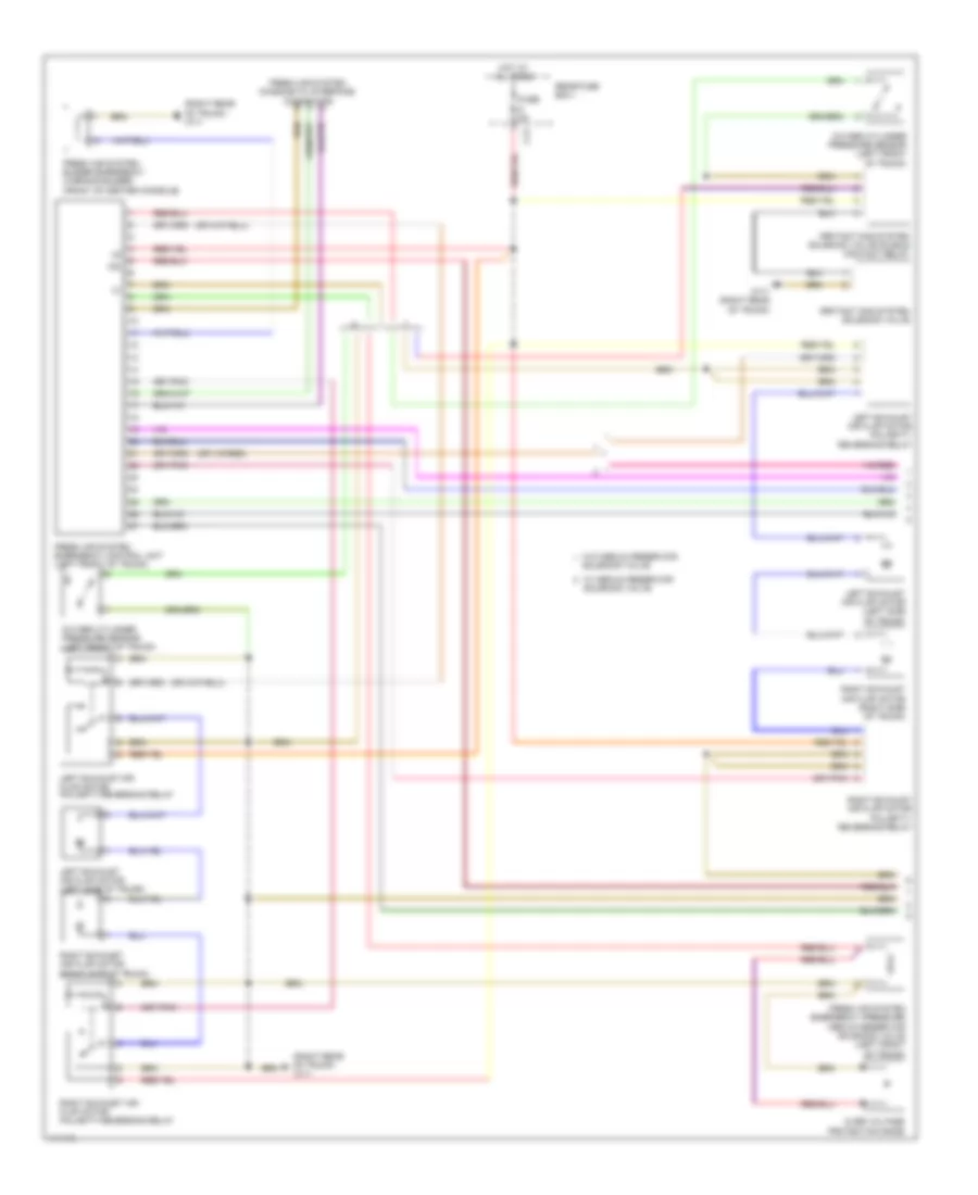 Fresh Air Emergency System Wiring Diagram 1 of 2 for Mercedes Benz S350 2013