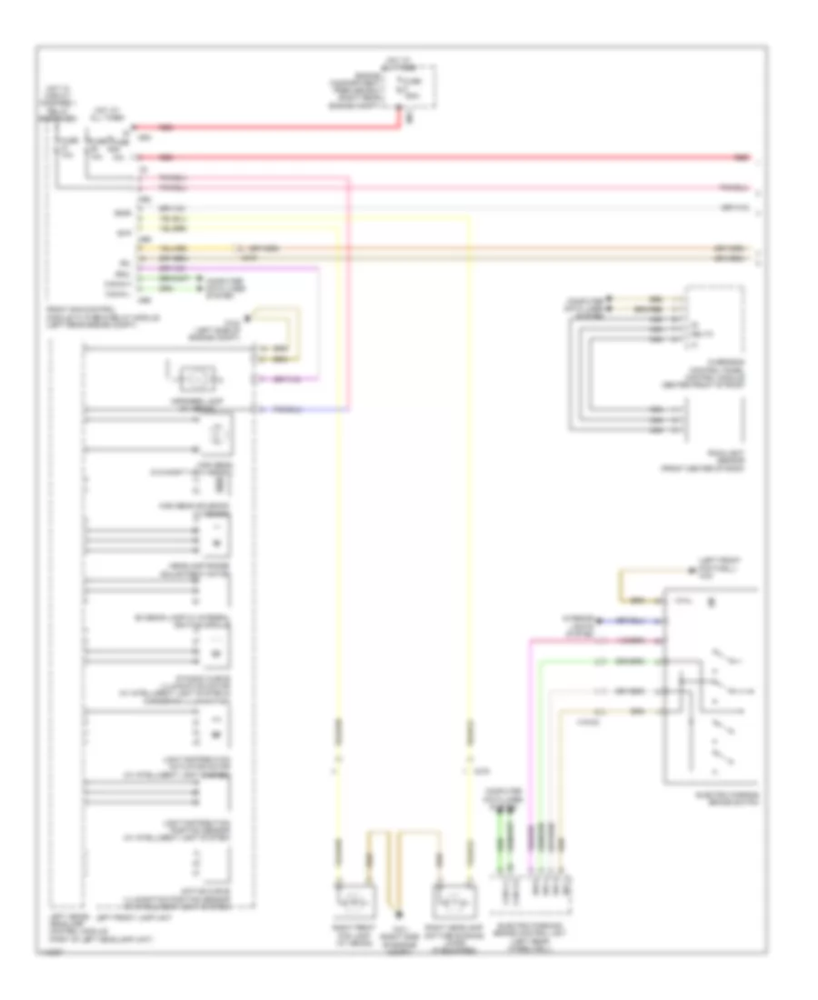 Headlights Wiring Diagram 1 of 2 for Mercedes Benz S350 2013