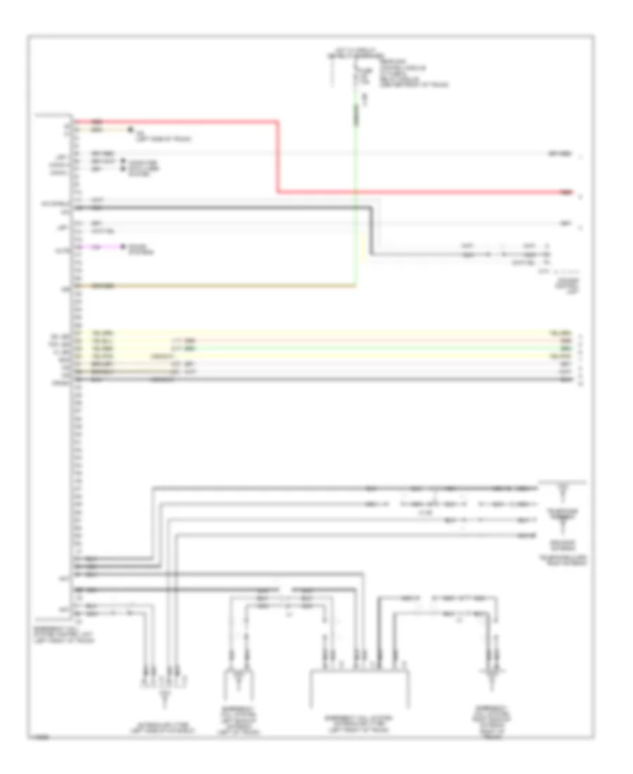 Emergency Call Wiring Diagram (1 of 2) for Mercedes-Benz S350 2013